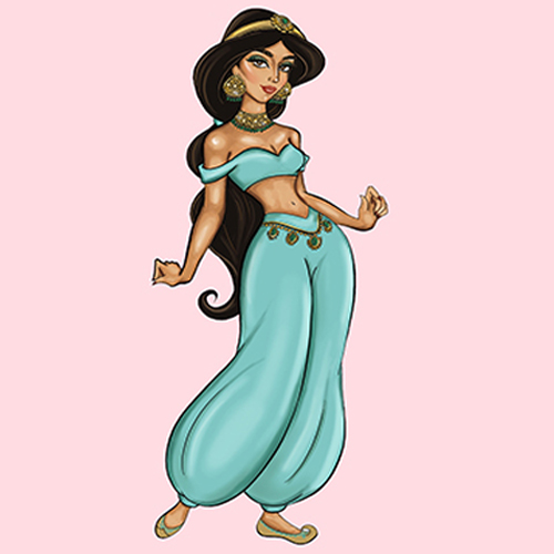 disney princess jasmine sketch